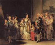 Francisco de goya y Lucientes The Family of Charles IV Sweden oil painting artist